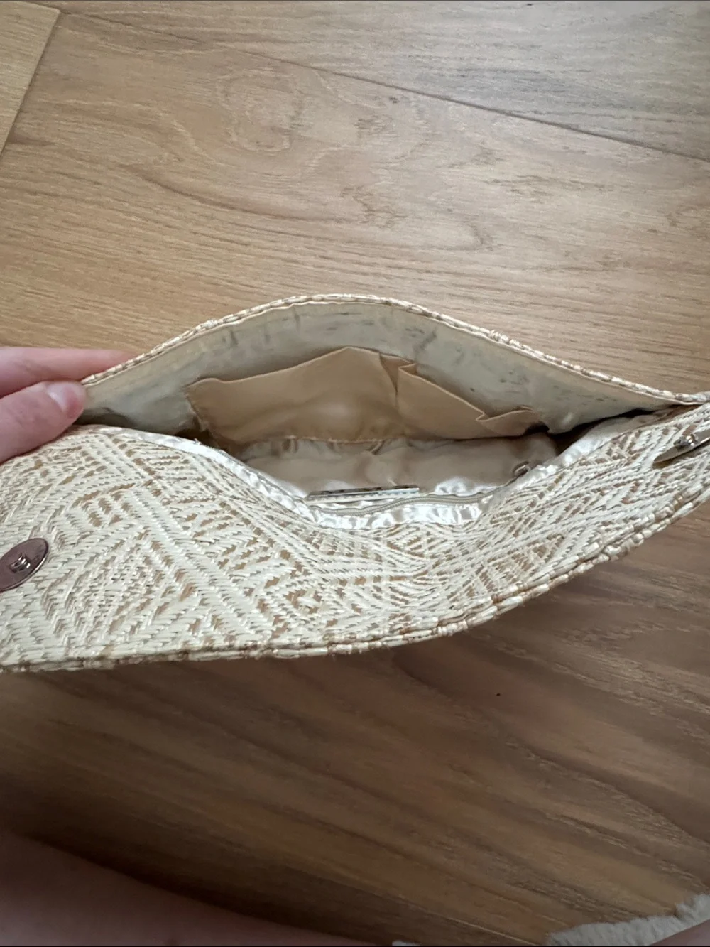 MMS woven clutch